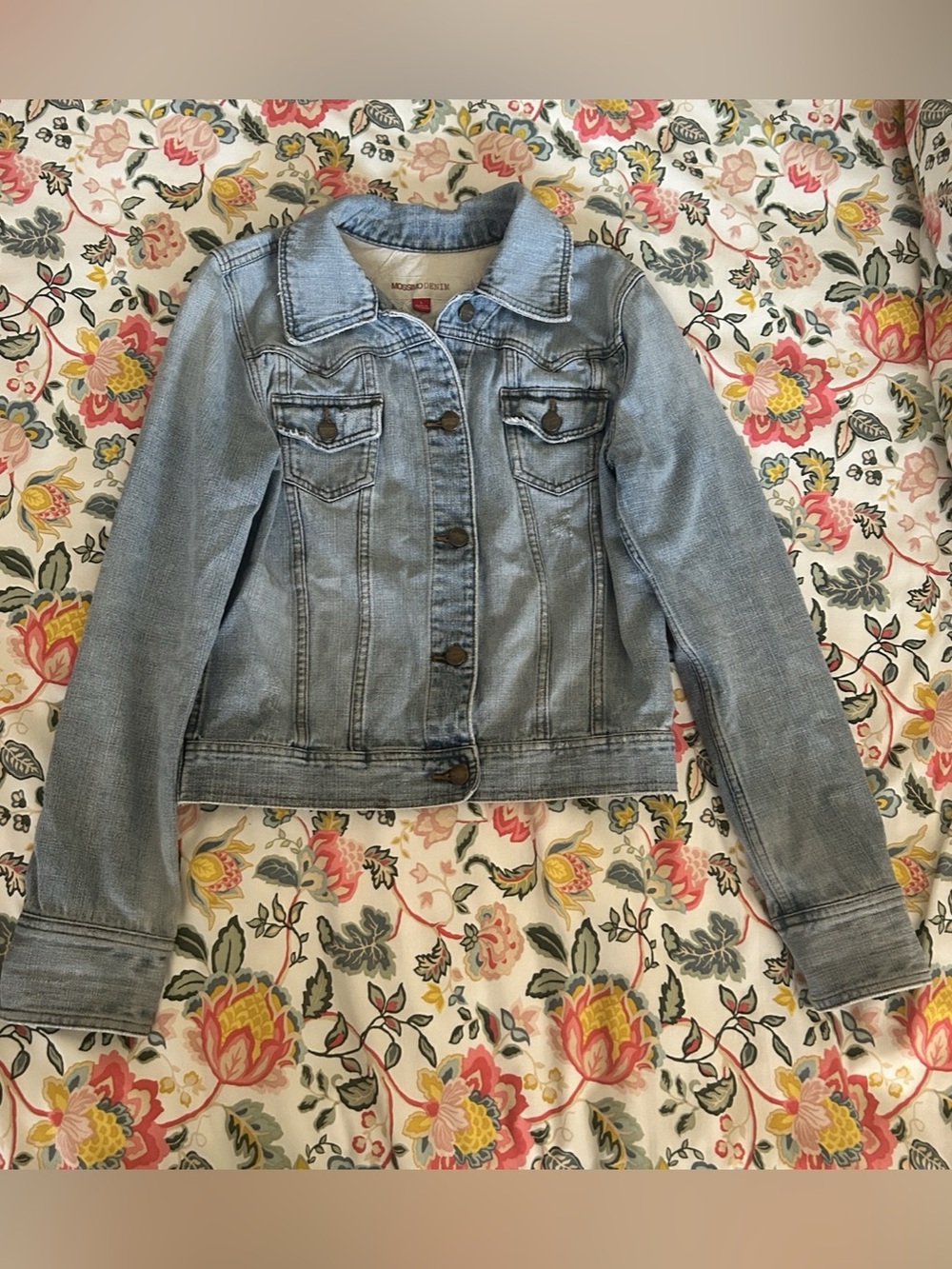 Mossimo Denim Jean Jacket in Blue Size Small